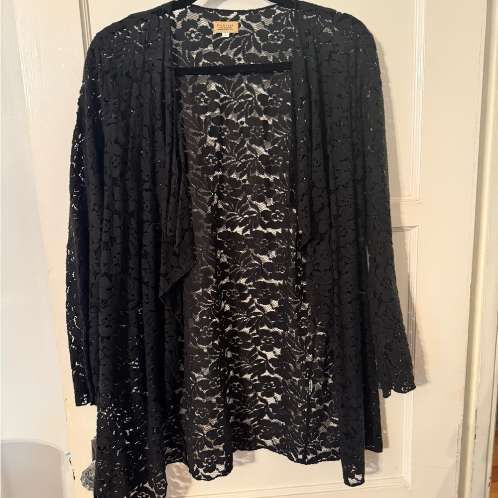Piko 1988 Black Lace Top